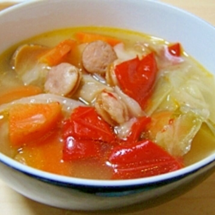 カラーピーマン＆お野菜たっぷりスープ